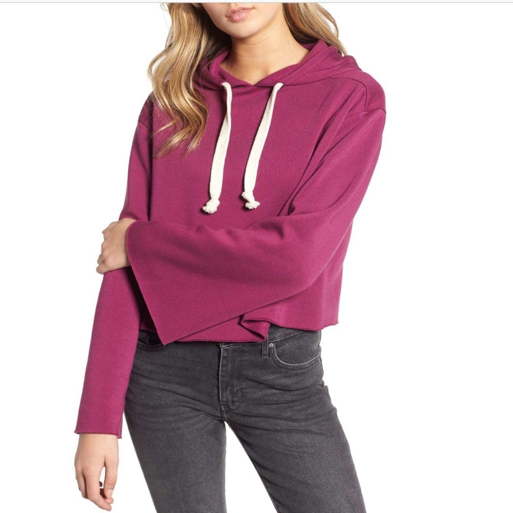 BP | Purple Magenta Bell Sleeve Hoodie NWT size S